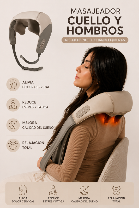 Masajeador inteligente cuello y hombros
