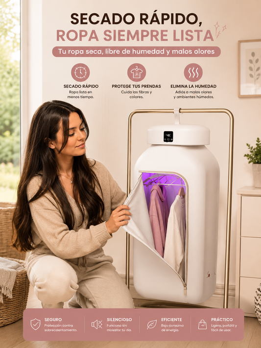 Olvídate de la Ropa Húmeda! Pack Secadora Portátil + Secador de Zapatos WOWI 2 en 1