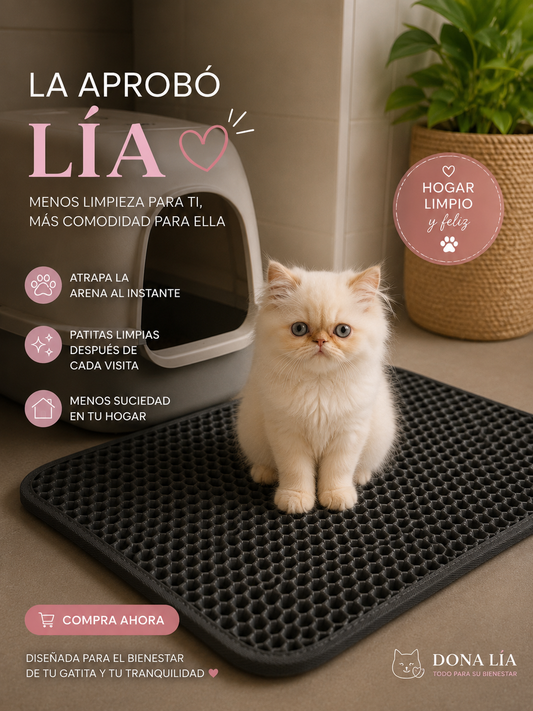 🐾 Alfombra Atrapa Arena Premium para Gatos