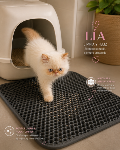 🐾 Alfombra Atrapa Arena Premium para Gatos